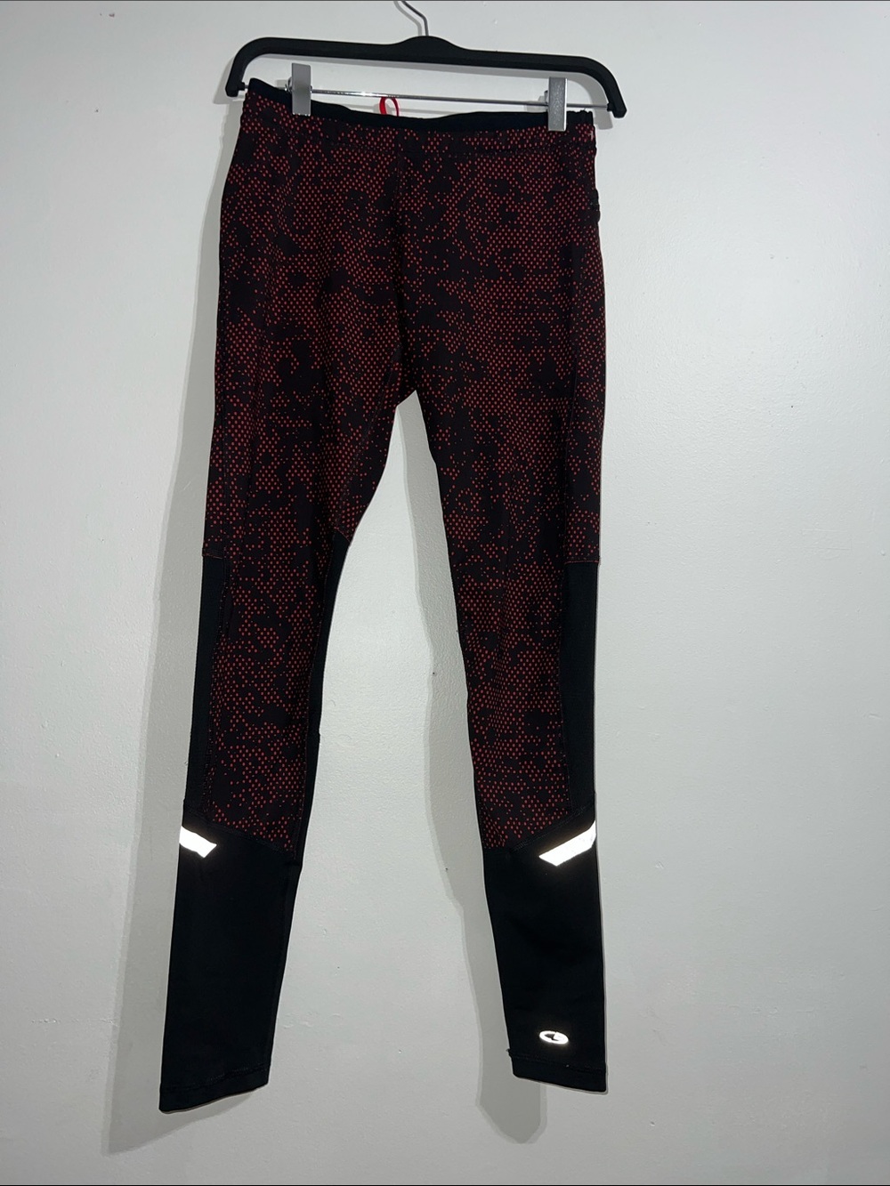 Champion Women's Red and Black Patterned Performance Leggings